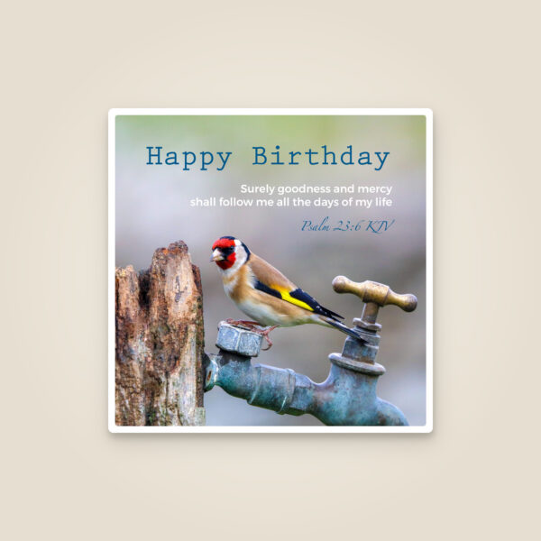 Bible Verse Card – Psalm 23:6