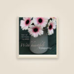 Pink Gerbera – With Heartfelt Sympathy (Journal)