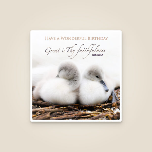 Pastor Appreciation Card – 'Great is Thy Faithfulness'